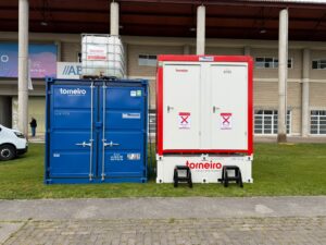 Casetas y contenedores en ExpoMunicipal